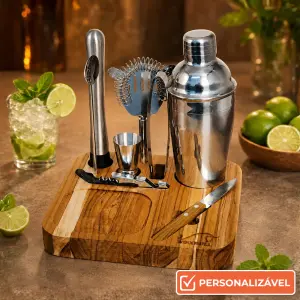 Kit Completo para Caipirinha | Presente para Barman e Amantes de Drinks