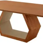 Mesa para Sala de Jantar Ane 220cm Madeira Tampo Barril Laminado Moderna Mobília - Marrom Chocolate
